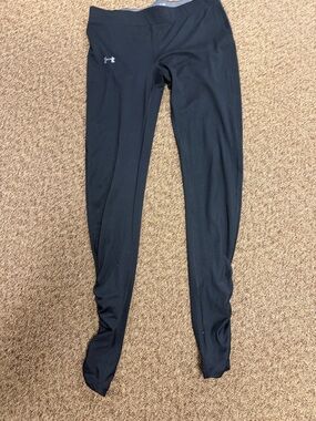 Under Armour Black Performance Leggings with Reflective Logo